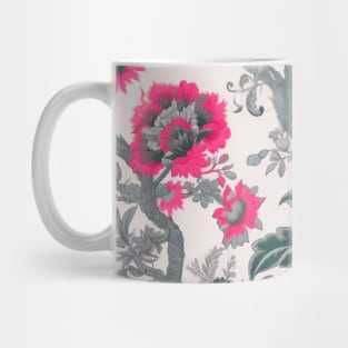 Toile Indienne Pink and Gray Mug